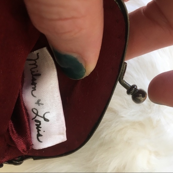 🐙 Milson & Louis Beaded sequined silk coin purse - Picture 2 of 7